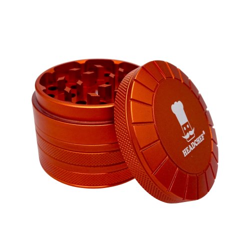 Headchef  S U N  M A C H I N E 62mm 4  Part  Grinder    Orange
